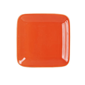 Sm Square Bright Orange Plate