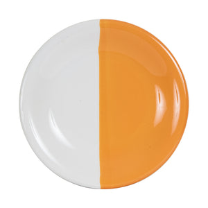 Orange And White Plate