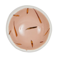 Sm Pink Blush Pinch Bowl With Gold Markings