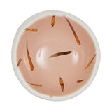 Sm Pink Blush Pinch Bowl With Gold Markings