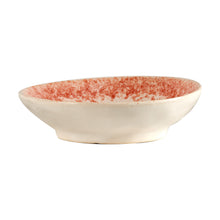 Sm Shallow Pink Dotted Designed Bowl