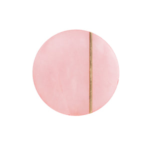 Pink Coaster With Gold Detail