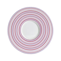 Sm Pink and Purple Stripped Plate