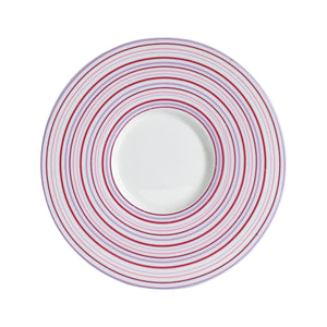 Sm Pink and Purple Stripped Plate