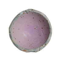 Sm Purple Pinch Bowl with Speckles