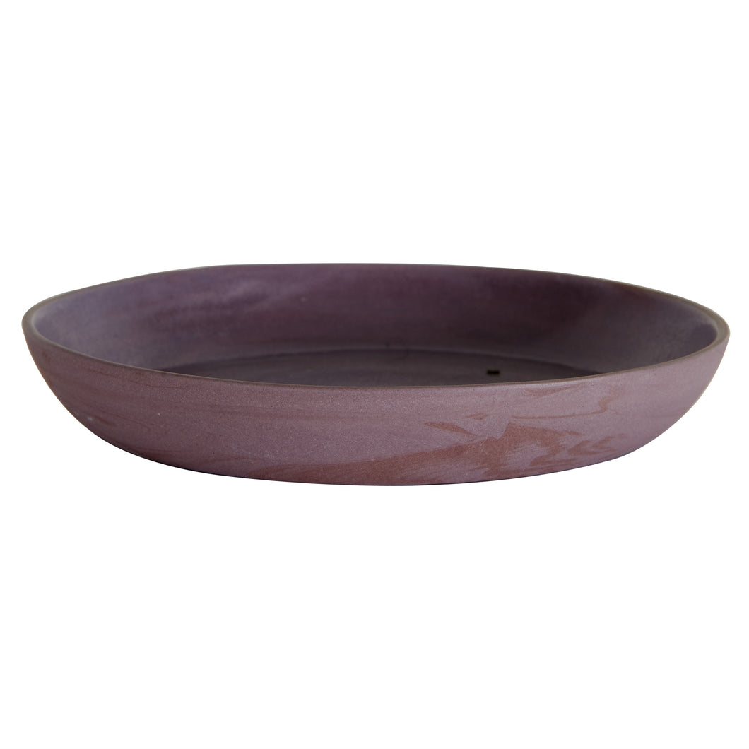 Md Shallow Purple Marbled Bowl