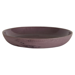 Md Shallow Purple Marbled Bowl