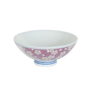 Sm Purple Bowl With Flower Print