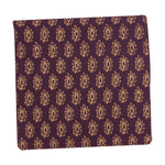 Purple Fabric Coaster w/ Leaf Pattern