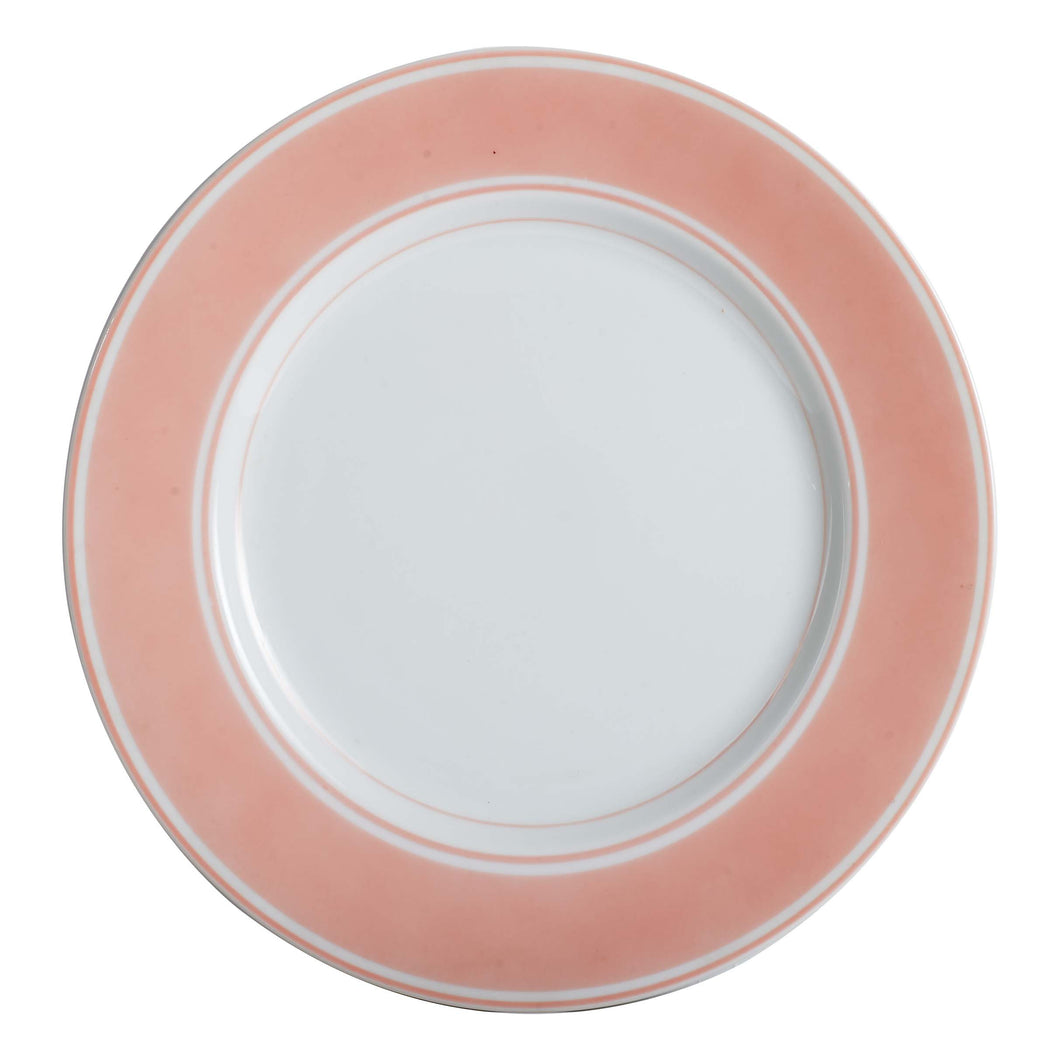 Md Pale Pink Rimmed Plate