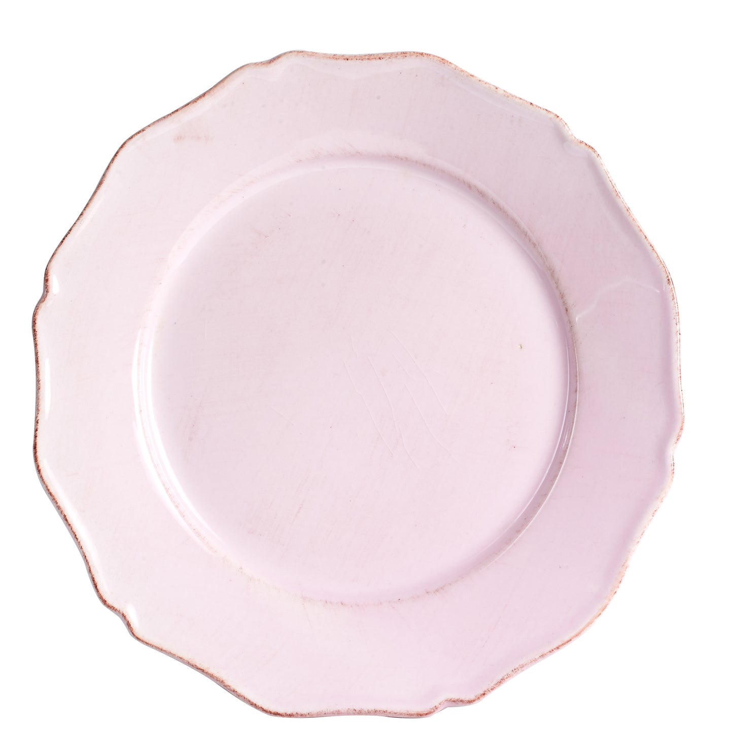 Lg Faux Vintage Light Pink Plate