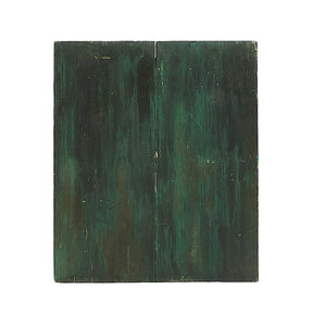 Sm Dark Green Painted Wood