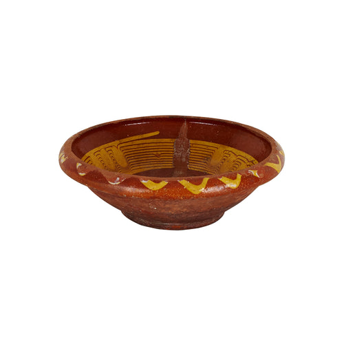 Md Red Patterned Bowl