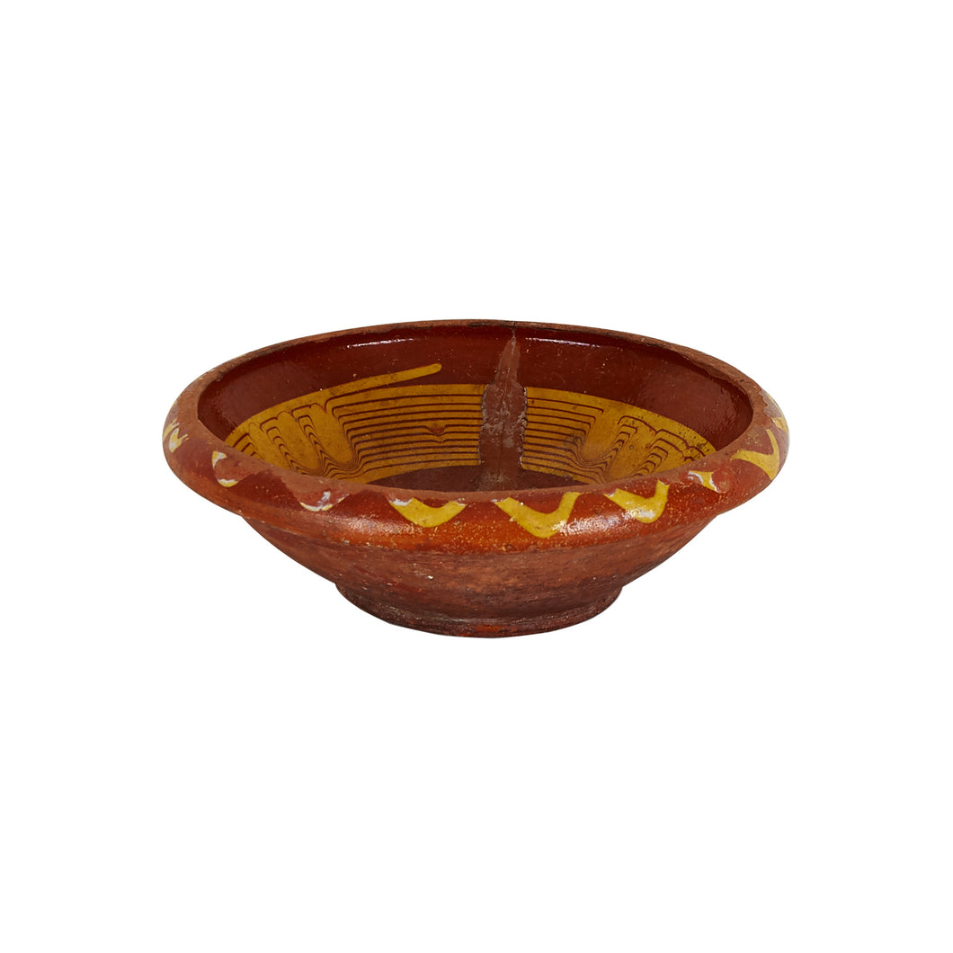 Md Red Patterned Bowl