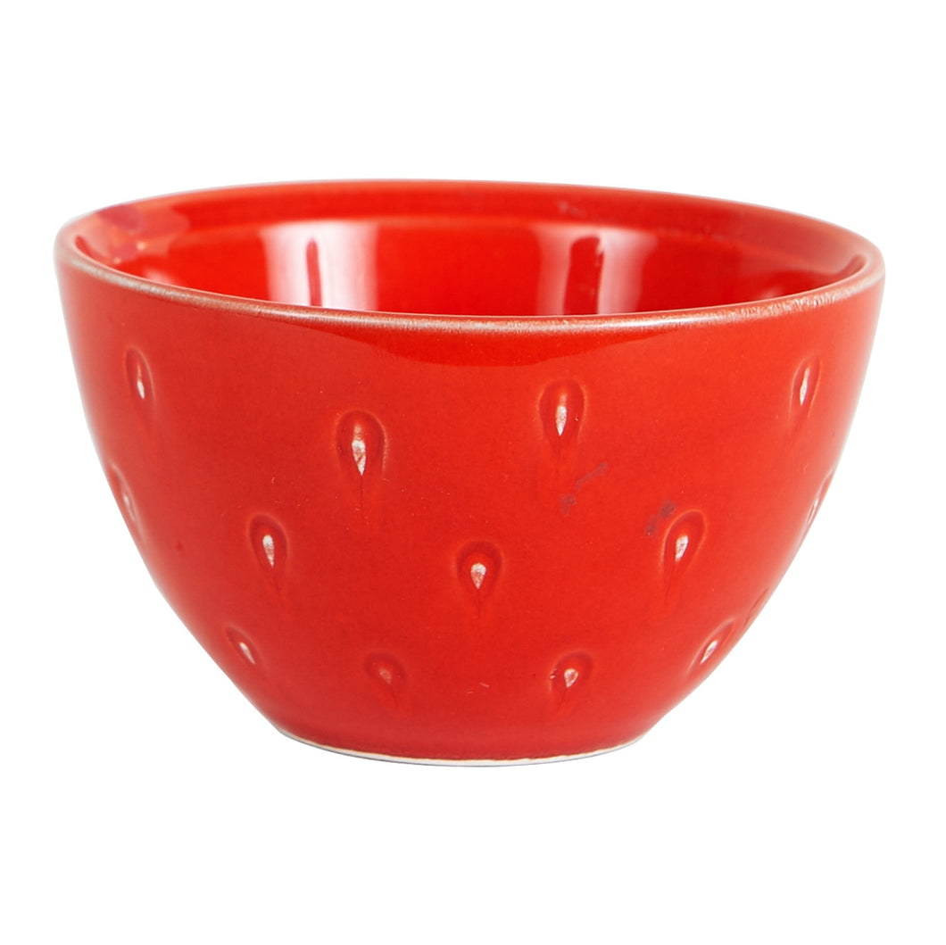 Sm Red Strawberry Bowl