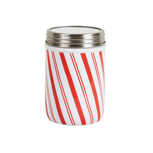 Md Red and White Stripped Jar