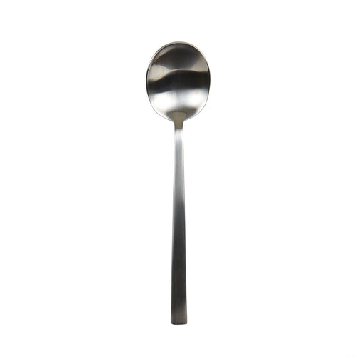 Silver Md Spoon With Square Edge Handle