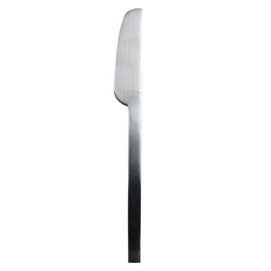 Silver Knife With Square Edge Handle