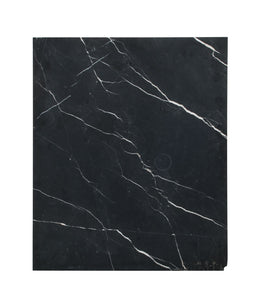 Lg Black Marble, White Veins