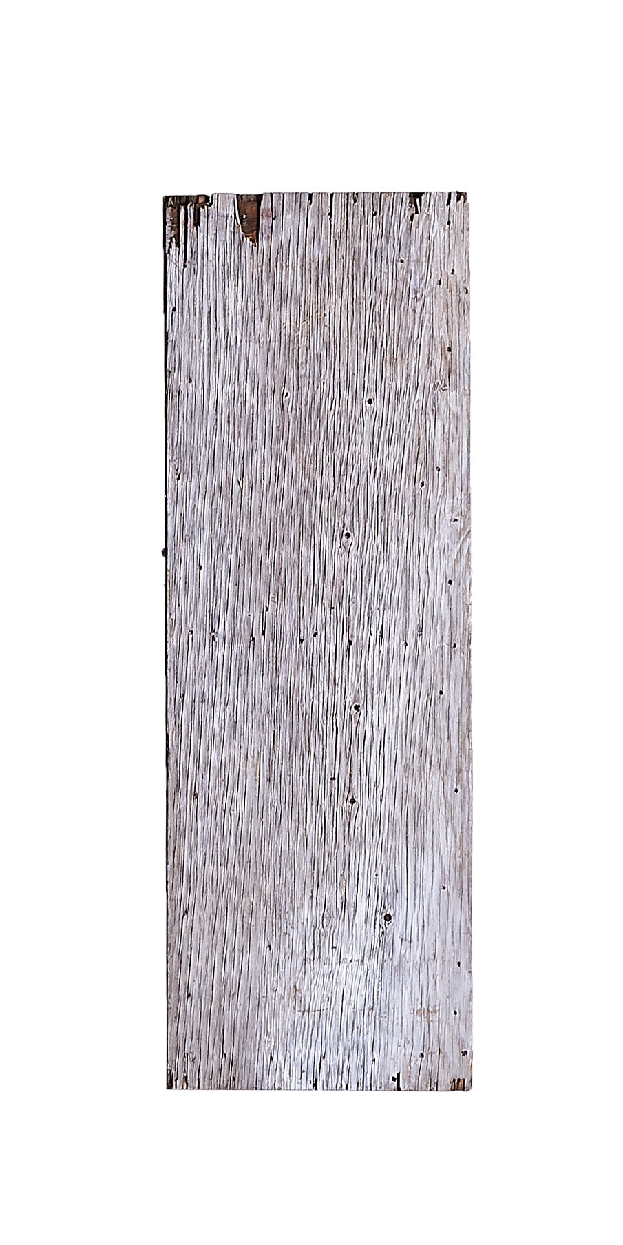 Lg Worn White Painted Wood