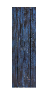 Lg Blue/Black Slatted Wood