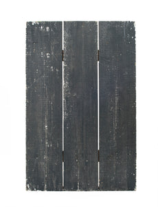 Md Black Worn Slatted Wood