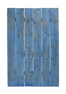 Lg Blue Painted Wood