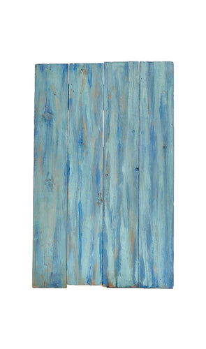 Md Two-Toned Blue Painted Textured Wood