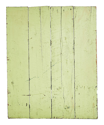 L Lime Painted Rough Wood