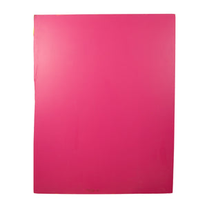 Lg Double-Sided Yellow And Pink Painted Board