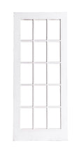 Lg White Door With Glass Panes, Natural Back