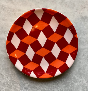 Red and Orange Side Plate
