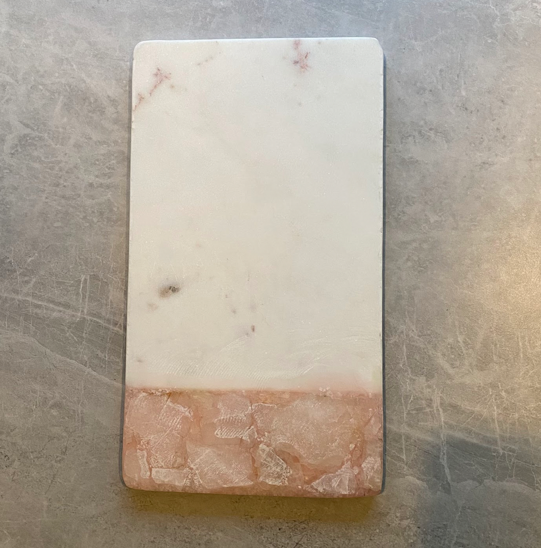 Marble Board with Pink Detail