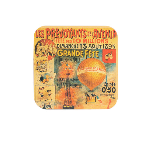 Wood Coaster With French Print