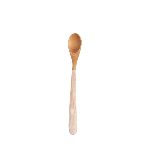 Md Wood Spoon With White Wash Handle