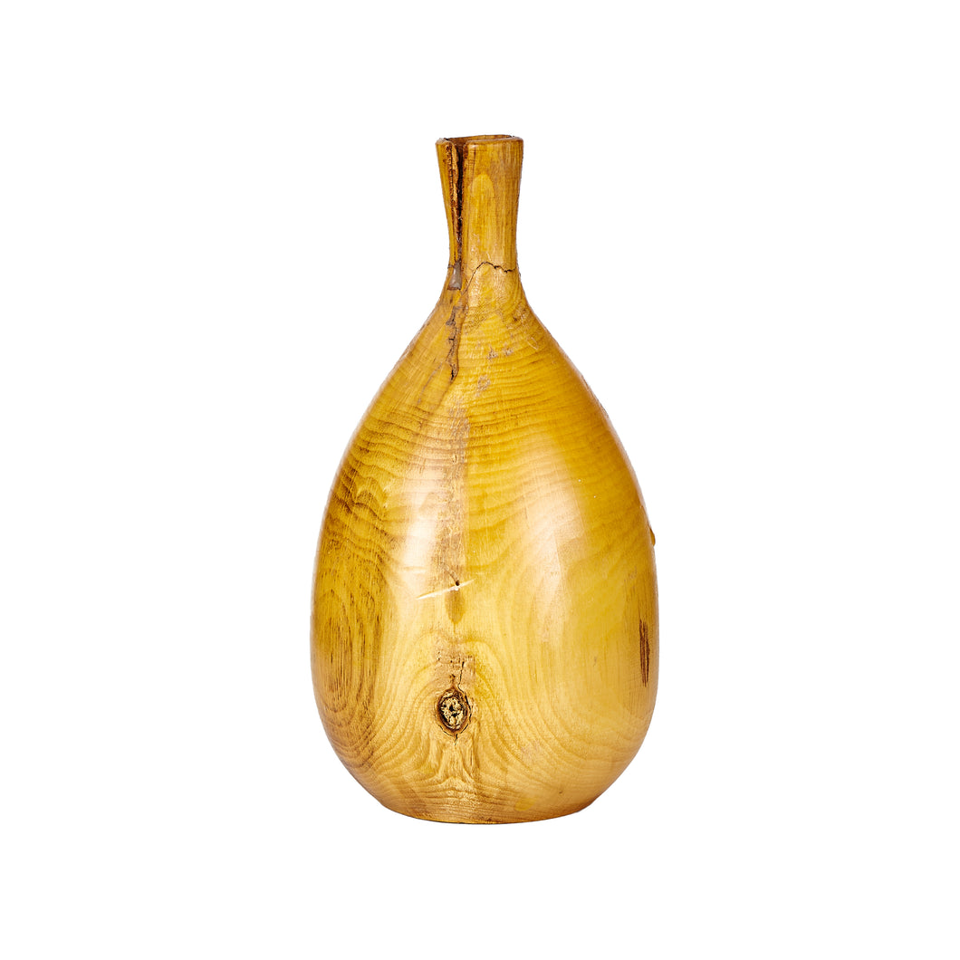 Sm Wood Vase