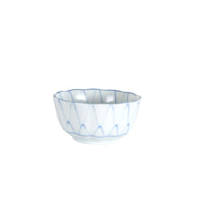 Sm White Bowl With Blue Line Design