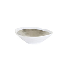 White Bowl With Metallic Inside