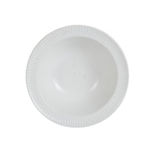 Lg White Soup Bowl With Ridging On The Rim