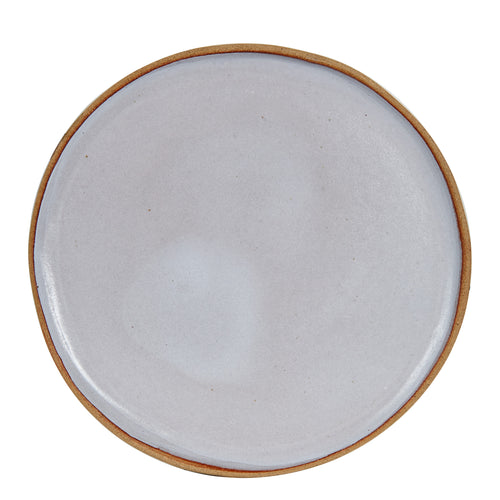 White Plate With Burnt Wavy Edges
