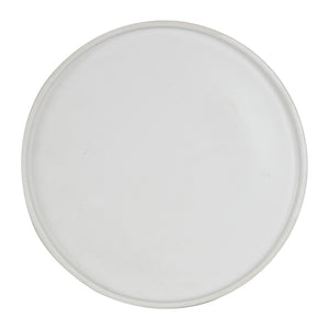 White Matte Shallow Plate