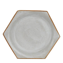 White Hexagon Plate