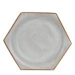 White Hexagon Plate