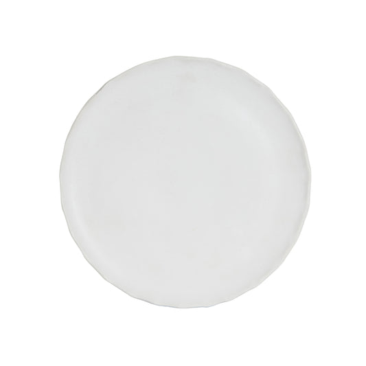 White Matte Plate With Wavy Edges