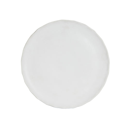 White Matte Plate With Wavy Edges