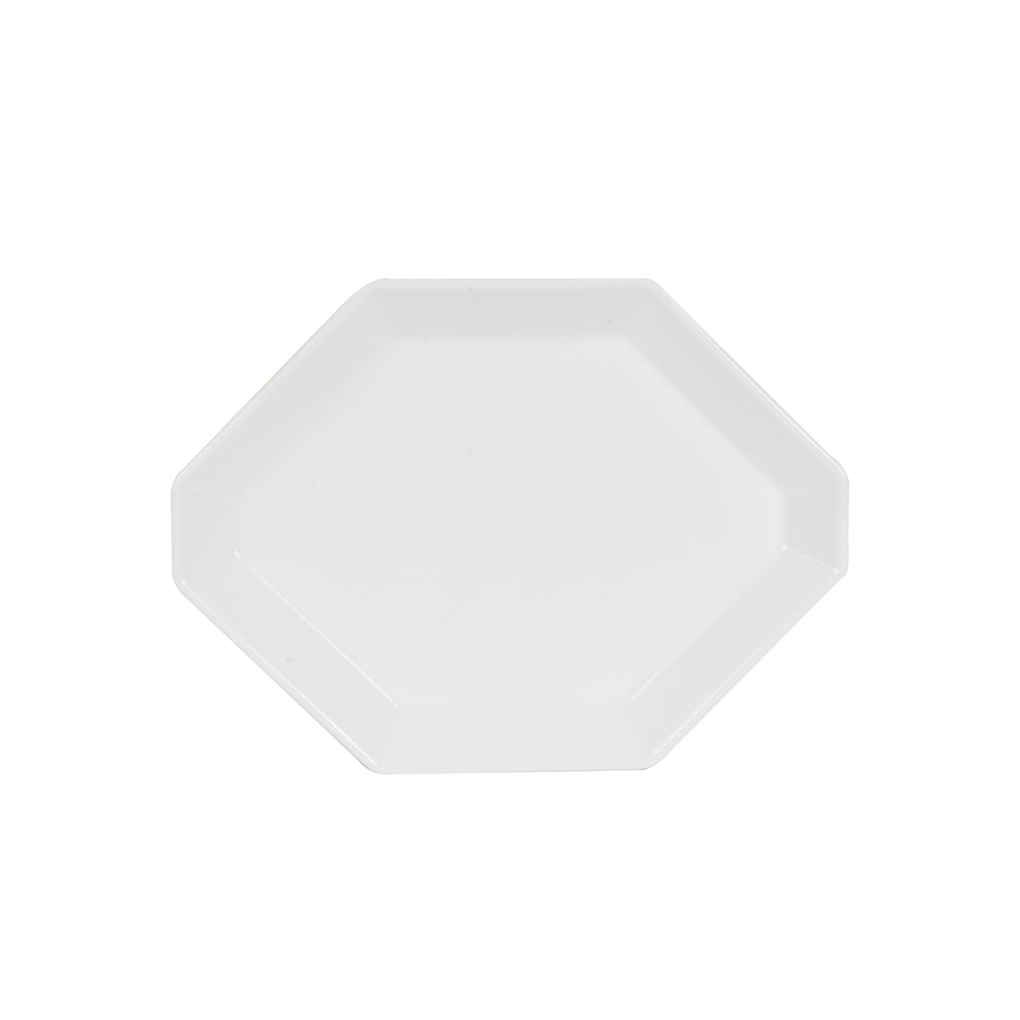 White Octagon Platter