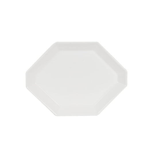 White Octagon Platter