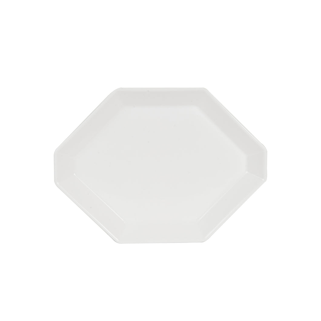White Octagon Platter