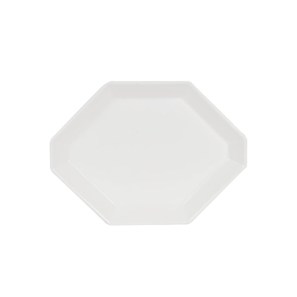 White Octagon Platter