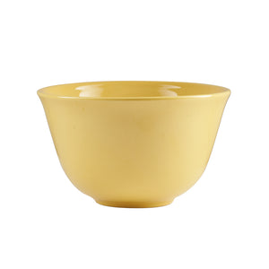 Md Yellow Bowl With Matte Exterior